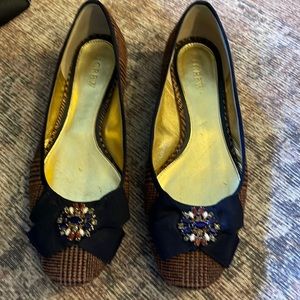 J. Crew wool flats. EUC